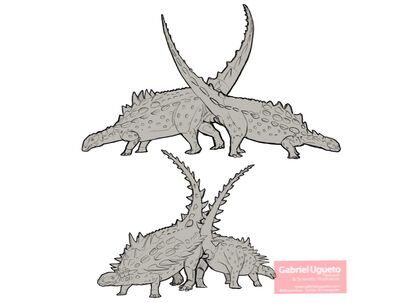 Polacanthus Mating
art by G. Ugueto
Keywords: dinosaur;polacanthus;male;female;feral;M/F;penis;cloacal_penetration;Gabriel_Ugueto