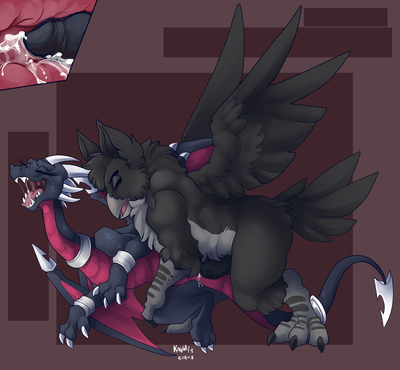Gryphon In Cynder
art by kayla-na
Keywords: videogame;spyro_the_dragon;cynder;dragoness;gryphon;male;female;anthro;M/F;penis;from_behind;internal;spooge;kayla-na