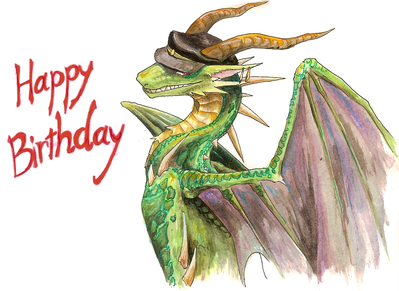 Birthday Dragon
unknown artist
Keywords: dragon;male;feral;solo;holiday;non-adult