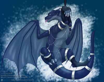 Uhhhh Sure
art by Icy-Marth
Keywords: dragoness;female;feral;solo;bondage;vagina;presenting;icy-marth