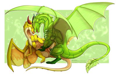 Leafwing and Silkwing Mating (Wings_of_Fire)
art by icy-marth
Keywords: wings_of_fire;leafwing;silkwing;rainwing;hybrid;dragon;dragoness;male;female;feral;M/F;penis;missionary;vaginal_penetration;icy-marth