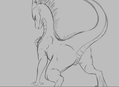 Dragoness Sketch
art by Jhackey_Draws
Keywords: dragoness;female;feral;solo;vagina;Jhackey_Draws