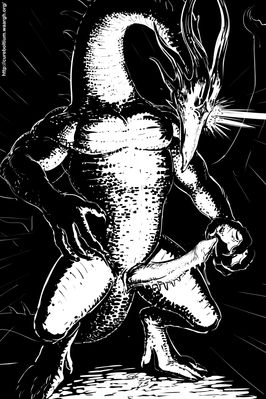 Black Dragon Kalameet
art by cureboltium
Keywords: videogame;dark_souls;dragon;black_dragon_kalameet;male;anthro;solo;penis;masturbation;spooge;cureboltium