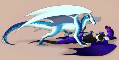 Blizzard and Maid (Wings_of_Fire)
art by Komok2280032
Keywords: wings_of_fire;icewing;nightwing;dragon;male;feral;M/M;penis;bondage;missionary;suggestive;maid;Komok2280032