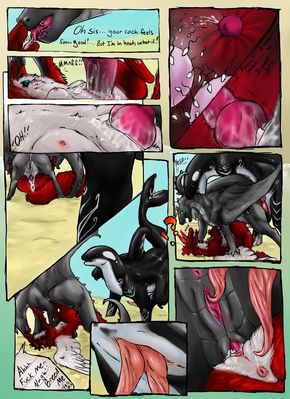 It Came From The Deep 2
art by kuraianubis
Keywords: comic;dragon;dragoness;furry;cetacean;orca;hybrid;male;female;feral;M/F;penis;hemipenis;vagina;missionary;vaginal_penetration;closeup;spooge;internal;kuraianubis