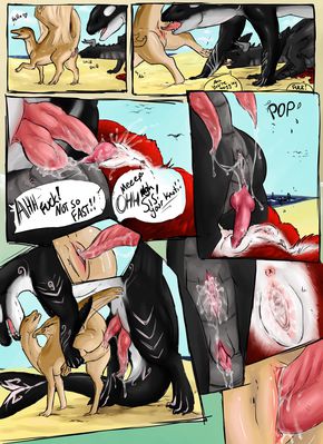 It Came From The Deep 4
art by kuraianubis
Keywords: comic;dragon;dragoness;furry;cetacean;orca;hybrid;male;female;feral;M/F;penis;hemipenis;vagina;from_behind;vaginal_penetration;closeup;internal;kuraianubis