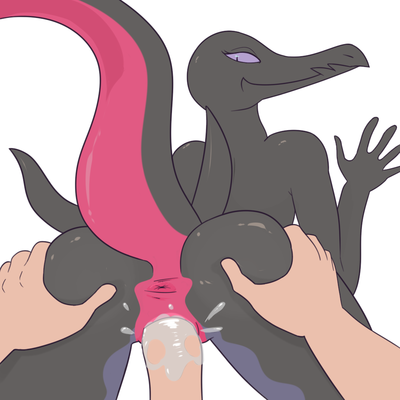 Loving Salazzle
art by LF
Keywords: beast;anime;pokemon;lizard;salazzle;female;anthro;human;man;male;M/F;penis;from_behind;vaginal_penetration;closeup;spooge;LF