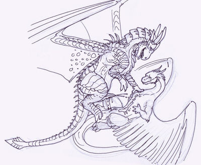 Draco and Saphira Having Sex
art by slash0x
Keywords: eragon;saphira;dragonheart;draco;dragon;dragoness;male;female;feral;M/F;penis;vagina;spooge;missionary;slash0x
