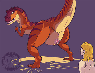 Momma Rex 2
art by airless
Keywords: cartoon;ice_age;dinosaur;theropod;tyrannosaurus_rex;trex;momma_rex;female;anthro;solo;vagina;airless