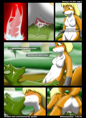 Meeting in the Mist 5
art by kitsune_youkai
Keywords: comic;lizard;furry;canine;fox;male;female;anthro;breasts;M/F;penis;cowgirl;vaginal_penetration;internal;closeup;spooge;kitsune_youkai