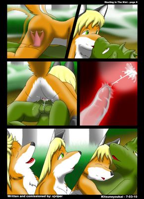 Meeting in the Mist 6
art by kitsune_youkai
Keywords: comic;lizard;furry;canine;fox;male;female;anthro;breasts;M/F;penis;cowgirl;vaginal_penetration;internal;ejaculation;orgasm;spooge;kitsune_youkai