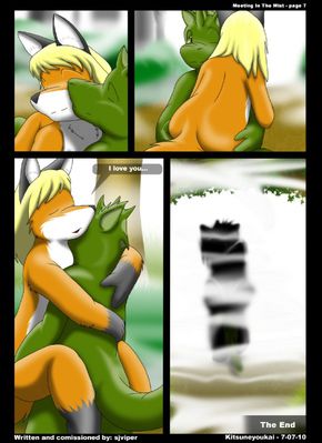 Meeting in the Mist 7
art by kitsune_youkai
Keywords: comic;lizard;furry;canine;fox;male;female;anthro;breasts;M/F;cowgirl;kitsune_youkai