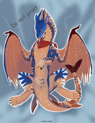 Hybrid Dakimakura (Wings_of_Fire)
art by MixerrrArtist
Keywords: wings_of_fire;mudwing;seawing;hybrid;dragoness;female;feral;solo;vagina;MixerrrArtist