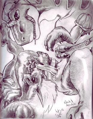 Noah
art by winddragon
Keywords: cartoon;project_geeker;dinosaur;tyrannosaurus_rex;trex;noah;male;anthro;penis;oral;spooge;winddragon