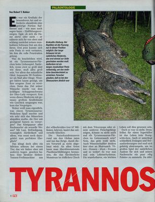 Tyrannosaurus Sex 2
article by Robert Bakker
Keywords: crocodilian;crocodile;male;female;feral;M/F;from_behind;article;pm_magazin;magazine;robert_bakker