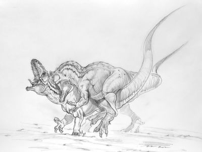 Allosaurus Mating 3
art by PaleoPastori
Keywords: dinosaur;theropod;allosaurus;male;female;feral;M/F;from_behind;suggestive;PaleoPastori