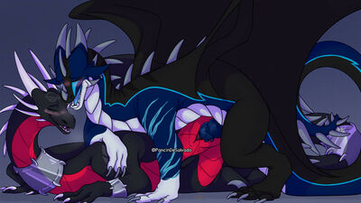 Cynder Bred
art by PancinDeSalvado
Keywords: videogame;spyro_the_dragon;cynder;dragon;dragoness;male;female;feral;M/F;penis;from_behind;vaginal_penetration;PancinDeSalvado