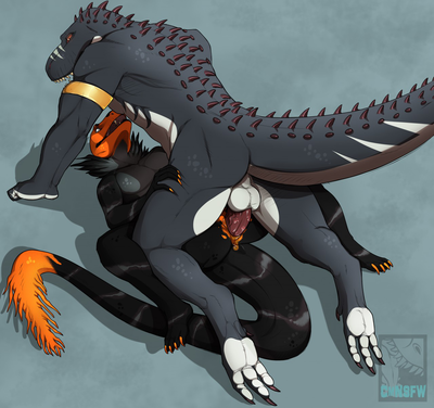 Please Tread On Me
art by cmnsfw
Keywords: dinosaur;theropod;tyrannosaurus_rex;trex;snake;male;female;anthro;breasts;M/F;penis;missionary;vaginal_penetration;spooge;cmnsfw