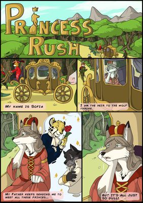 Princess Rush 1
art by jagon
Keywords: comic;furry;canine;wolf;female;anthro;non-adult;jagon