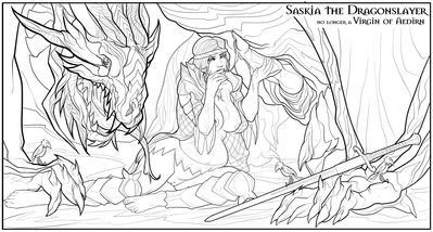 Saskia The Dragonslayer
art by vintem
Keywords: beast;videogame;the_witcher;dragon;male;feral;human;woman;female;M/F;penis;masturbation;oral;spooge;vintem