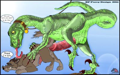 Raptor x Balto 1
art by kf_furry_design
Keywords: cartoon;balto;furry;canine;dog;dinosaur;theropod;raptor;male;feral;M/M;from_behind;anal;kf_furry_design