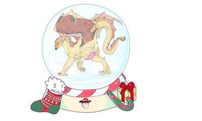 Sandwing Snowglobe (Wings_of_Fire)
art by Rawbrey_Martinez
Keywords: wings_of_fire;sandwing;dragon;male;feral;solo;penis;presenting;Rawbrey_Martinez