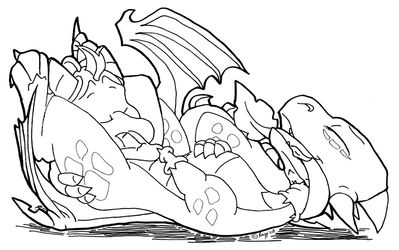 Spyro and Cynder
art by razzek
Keywords: videogame;spyro_the_dragon;spyro;cynder;dragon;dragoness;male;female;anthro;M/F;oral;razzek
