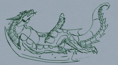Nightwing Nap (Wings_of_Fire)
art by Red_Bishter
Keywords: wings_of_fire;nightwing;dragon;male;feral;solo;penis;Red_Bishter