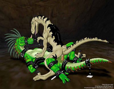 Retribution
art by kaa
Keywords: dinosaur;theropod;raptor;deinonychus;male;female;anthro;M/F;cowgirl;penis;cloacal_penetration;spooge;bondage;kaa