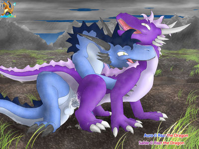 Sable and Auro
art by surfing_charizard
Keywords: dragon;dragoness;male;female;feral;M/F;penis;from_behind;spooge;surfing_charizard