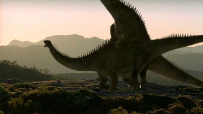 Sauropod Sex
screen capture
Keywords: dinosaur;sauropod;male;female;feral;M/F;from_behind;cgi;walking_with_dinosaurs