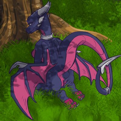 Anthro Cynder
art by ScaledFox and stouterei
Keywords: videogame;spyro_the_dragon;cynder;dragoness;female;anthro;breasts;solo;vagina;presenting;ScaledFox;stouterei