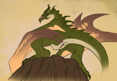 Selara
art by flamespitter
Keywords: dragoness;wyvern;female;feral;solo;vagina;flamespitter