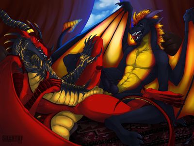 No Competition (Wings_of_Fire)
art by SilentDeathFootsteps
Keywords: wings_of_fire;skywing;dragon;male;anthro;feral;M/M;penis;masturbation;suggestive;SilentDeathFootsteps