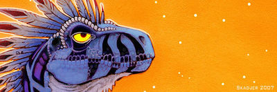 Storm Gazer
art by skadjer
Keywords: dinosaur;theropod;raptor;deinonychus;female;feral;solo;non-adult;skadjer