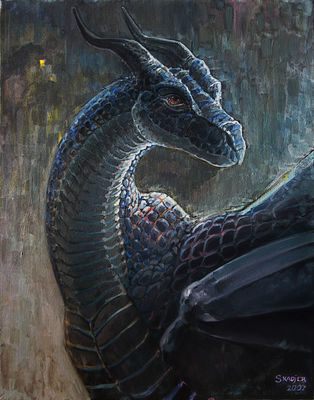 Syrinoth Portrait
art by skadjer
Keywords: dragon;male;feral;solo;non-adult;skadjer