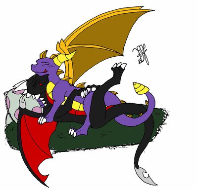 Spyro x Cynder 1
unknown artist
Keywords: videogame;spyro_the_dragon;spyro;cynder;dragon;dragoness;male;female;anthro;M/F;missionary