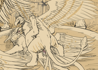 Mating Gryphons
art by syrinoth
Keywords: gryphon;male;female;feral;M/F;missionary;vaginal_penetration;spooge;syrinoth