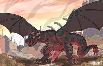Father of Dragons
art by TRPCAfterDark
Keywords: games_on_thrones;dragon;wyvern;drogon;male;feral;solo;penis;spooge;TRPCAfterDark