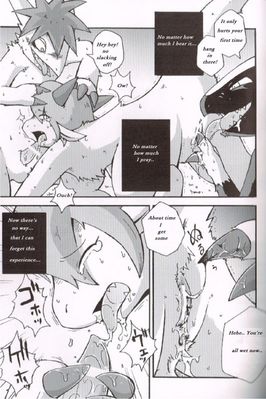 Ten'nen and the Stubborn Oka 3
art by mikaduki_karasu
Keywords: comic;dragon;dragoness;male;female;anthro;M/F;threeway;spitroast;penis;vagina;from_behind;oral;closeup;spooge;mikaduki_karasu