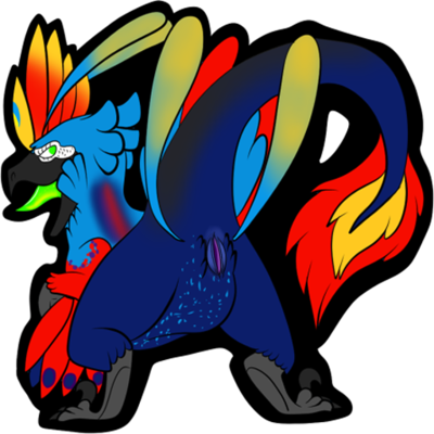 Alpha Cloaca 1
art by TheHumanBean
Keywords: dinosaur;theropod;raptor;female;feral;anthro;solo;cloaca;presenting;TheHumanBean