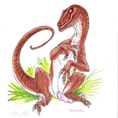 The Red Raptor
unknown artist
Keywords: dinosaur;theropod;raptor;deinonychus;male;feral;solo;penis