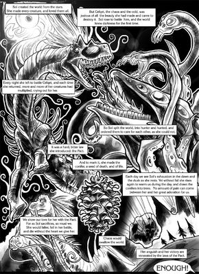 The Pact (5/10)
art by droemar
Keywords: comic;dinosaur;sauropod;monster;male;female;feral;non-adult;droemar