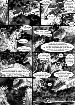 The Pact (8/10)
art by droemar
Keywords: comic;dinosaur;theropod;raptor;utahraptor;hadrosaur;iguanodon;male;female;feral;non-adult;droemar