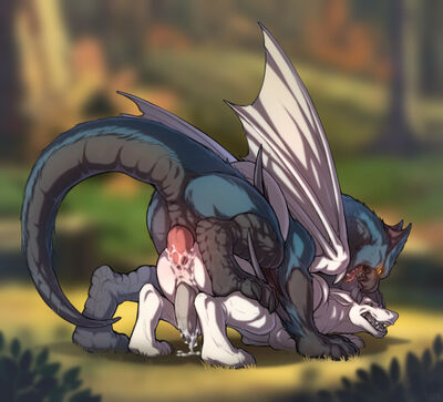 Mating Season
art by Tres-Art
Keywords: videogame;monster_hunter;nargacuga;dragon;wyvern;male;feral;M/M;penis;from_behind;anal;spooge;Tres-Art