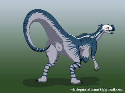 Anthro Ceratosaurus
art by WhiteGuardian
Keywords: dinosaur;theropod;ceratosaurus;female;anthro;breasts;solo;vagina;presenting;WhiteGuardian