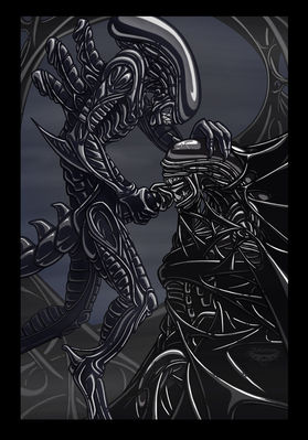 Xenomorph Oral Sex
art by notorious
Keywords: alien;xenomorph;anthro;male;M/M;penis;oral;bondage;notorious