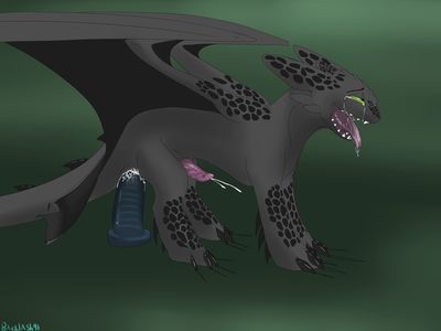 Toothless and a Dildo
art by backlash91
Keywords: how_to_train_your_dragon;httyd;toothless;night_fury;dragon;feral;male;solo;penis;anal;dildo;masturbation;ejaculation;orgasm;spooge;backlash91