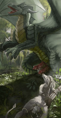 A Good Servant
art by nomax
Keywords: dragon;dragoness;male;female;feral;anthro;M/F;penis;hemipenis;suggestive;spooge;nomax