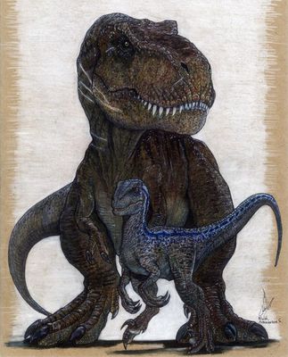 Rex and Blue
unknown artist
Keywords: jurassic_world;dinosaur;theropod;raptor;deinonychus;blue;tyrannosaurus_rex;trex;female;feral;solo;non-adult